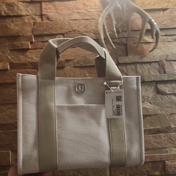 Handbags - New Lululemon Beige Tote Bag With Crossbodu Strap